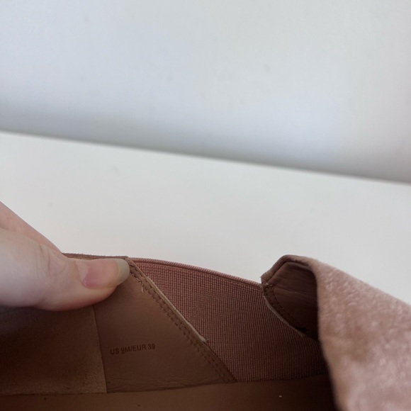 VINCE Oatmeal Suede Pink Wilden Espadrille Slip-On Shoes Woven Platform - Picture 11 of 12